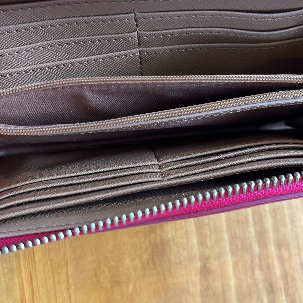 Fossil Issue No 1954 Zip Wallet - Hot Pink - Picture 6 of 13